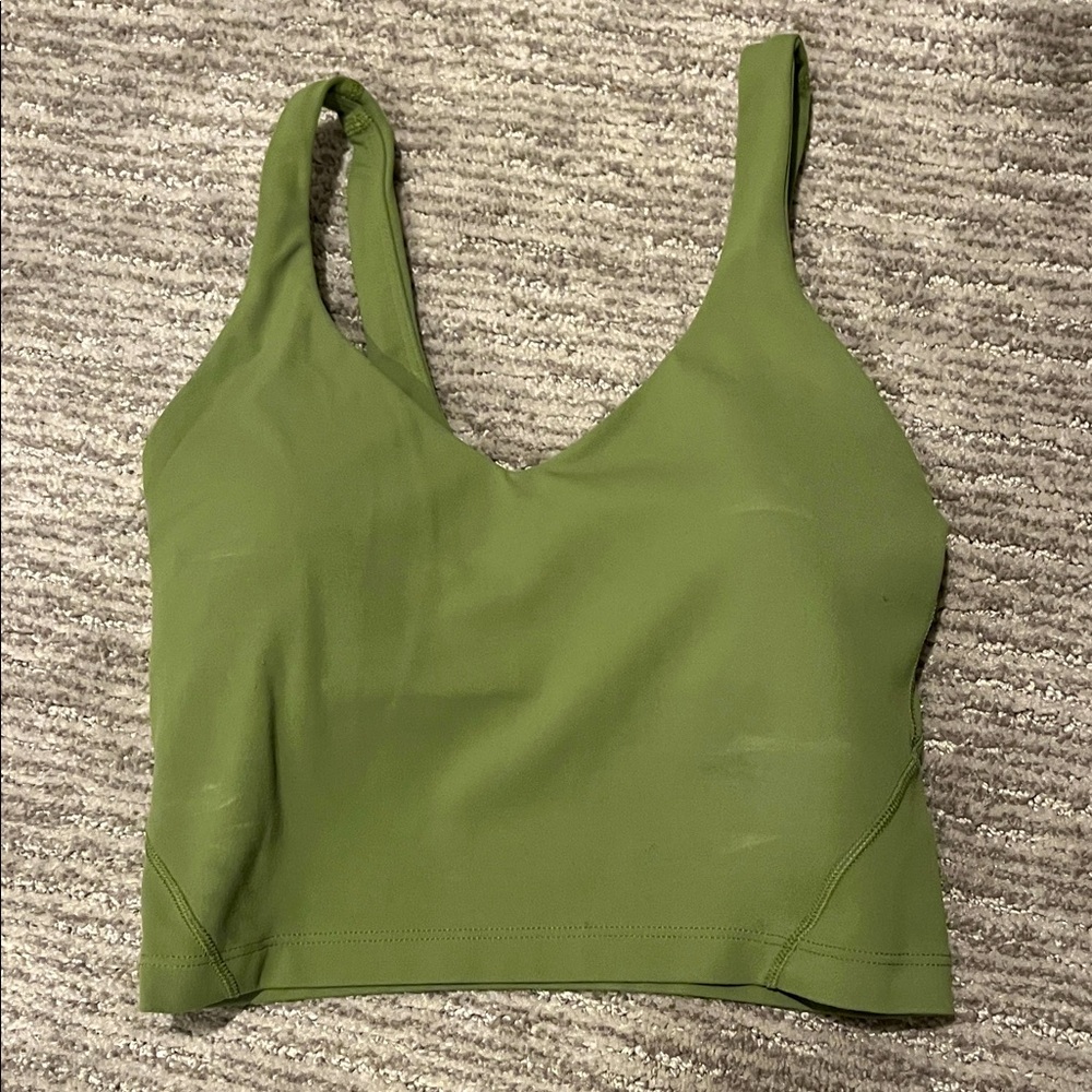 Lululemon - Green Align Crop Top size XS